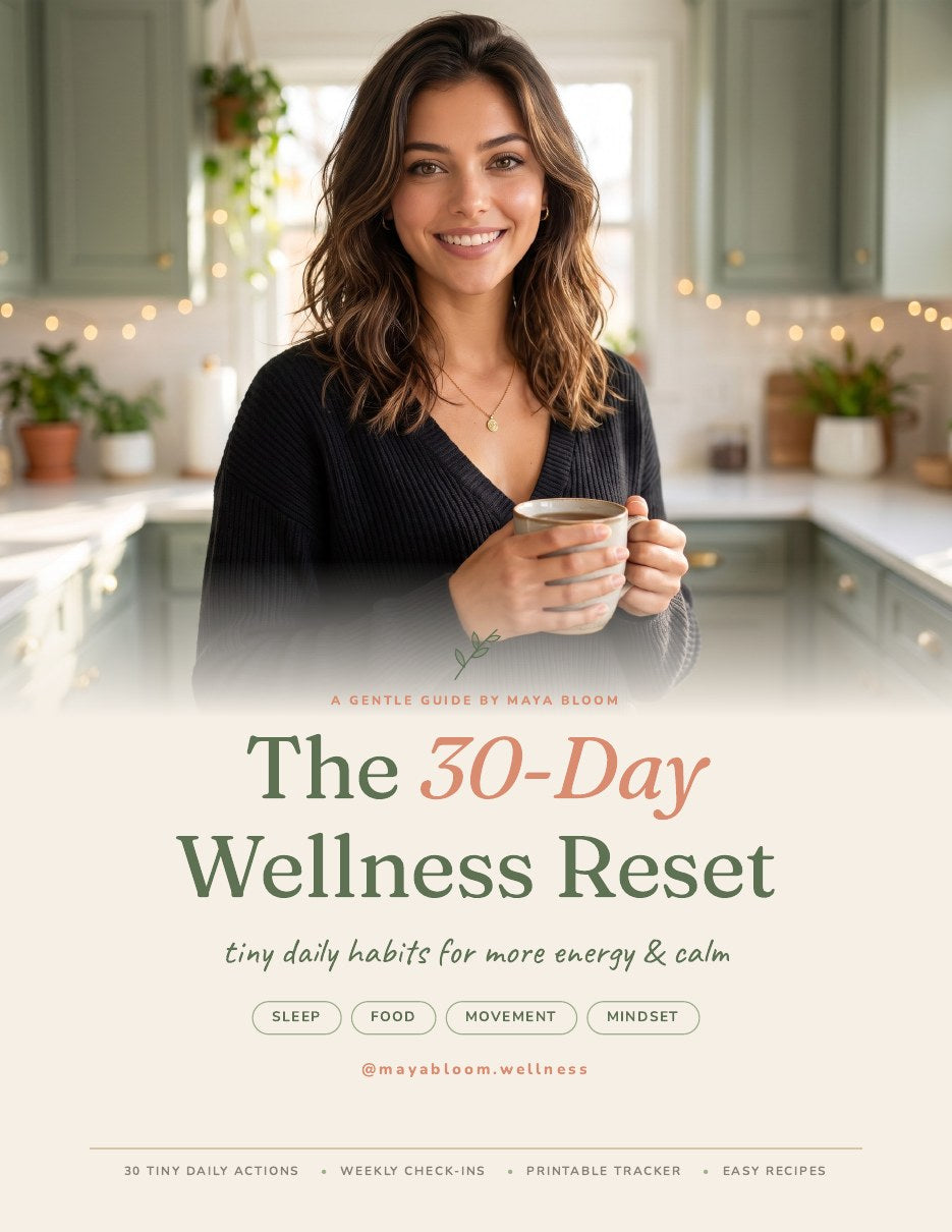 Maya Bloom 30-Day Wellness Reset printable PDF guide cover